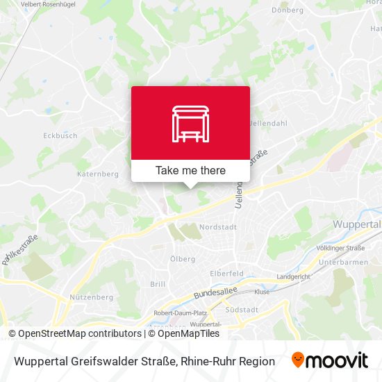 Wuppertal Greifswalder Straße map