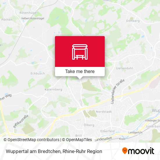 Карта Wuppertal am Bredtchen