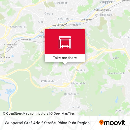 Wuppertal Graf-Adolf-Straße map