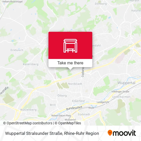 Карта Wuppertal Stralsunder Straße