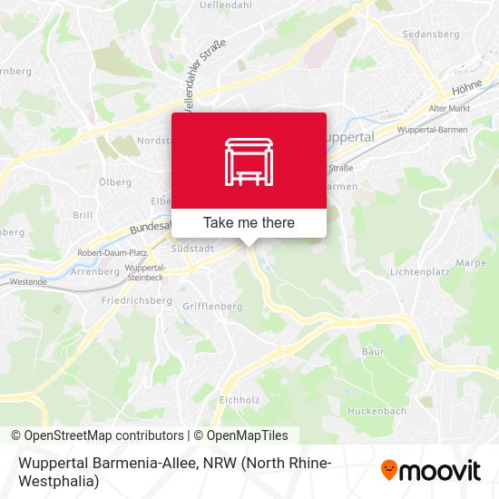 Wuppertal Barmenia-Allee map