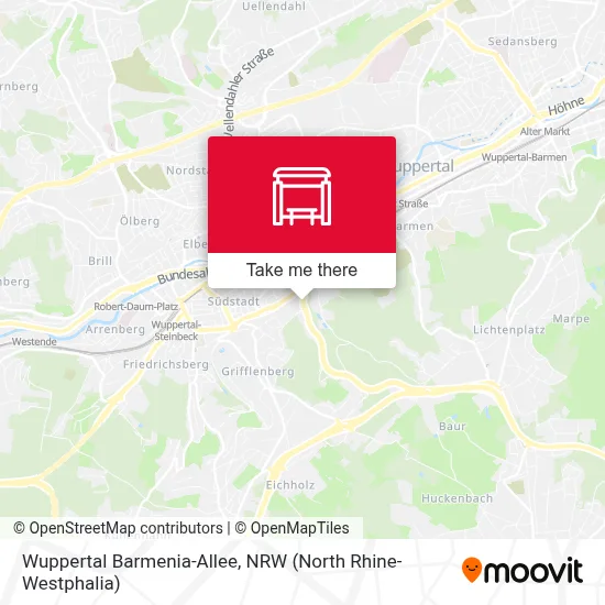 Wuppertal Barmenia-Allee map