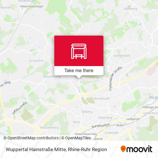 Wuppertal Hainstraße Mitte map