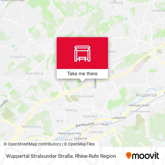 Карта Wuppertal Stralsunder Straße