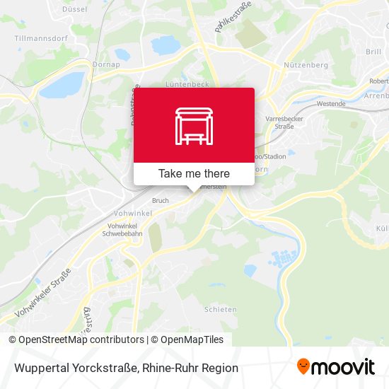 Wuppertal Yorckstraße map
