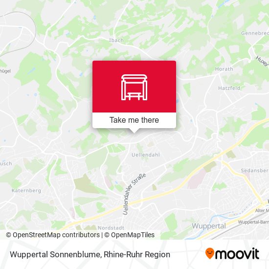 Wuppertal Sonnenblume map