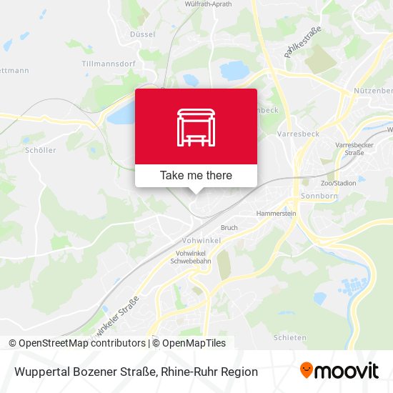 Wuppertal Bozener Straße map