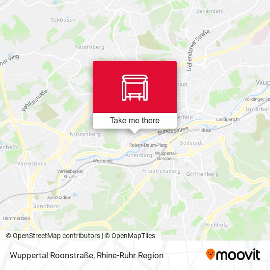 Wuppertal Roonstraße map
