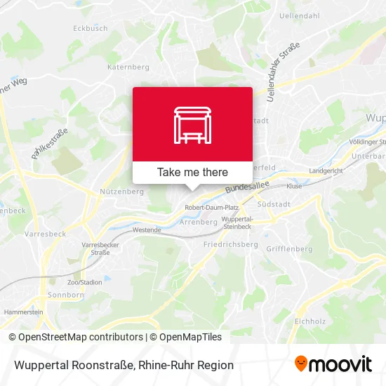 Карта Wuppertal Roonstraße