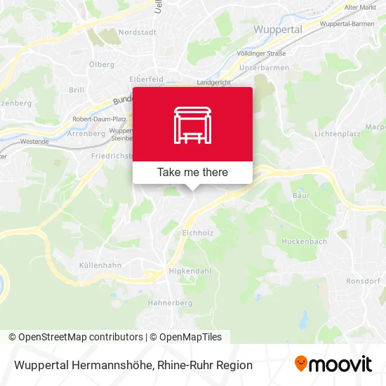 Карта Wuppertal Hermannshöhe