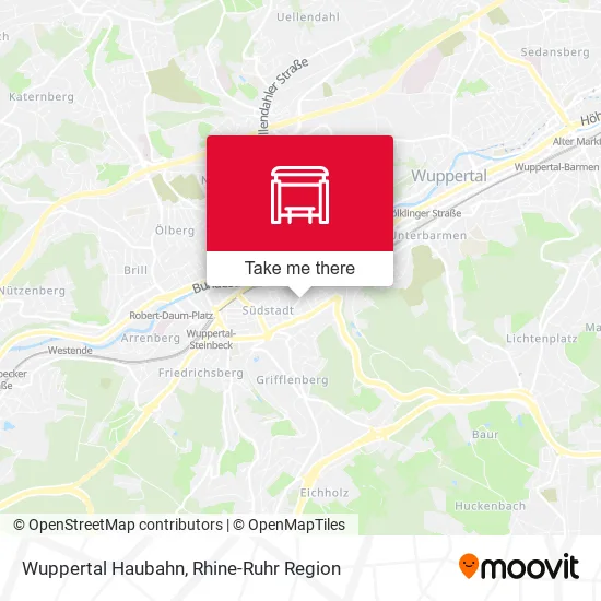 Карта Wuppertal Haubahn