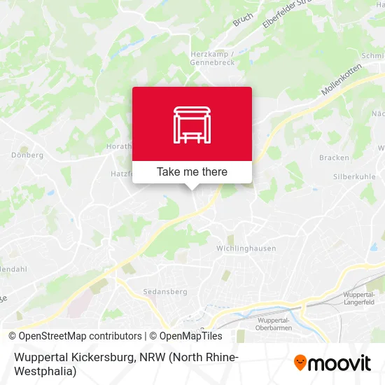 Wuppertal Kickersburg map