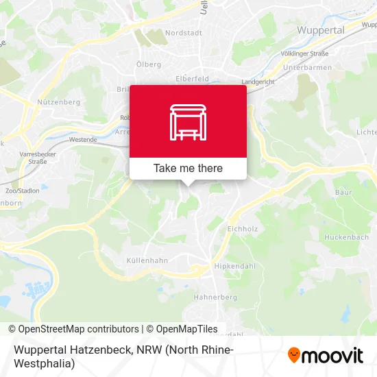 Wuppertal Hatzenbeck map