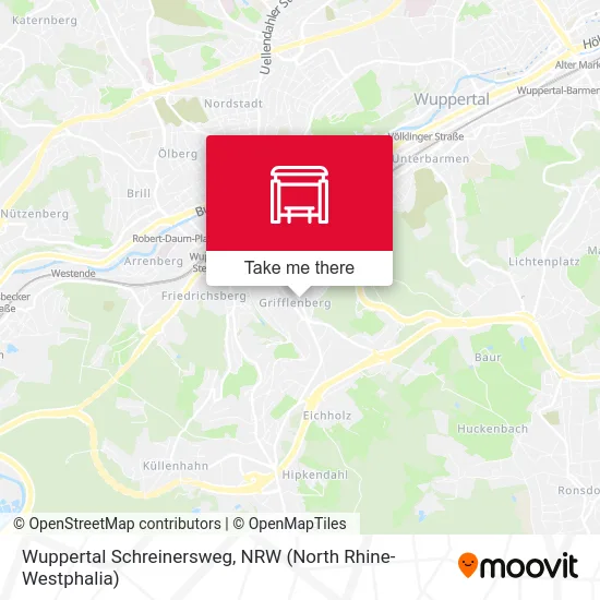 Wuppertal Schreinersweg map