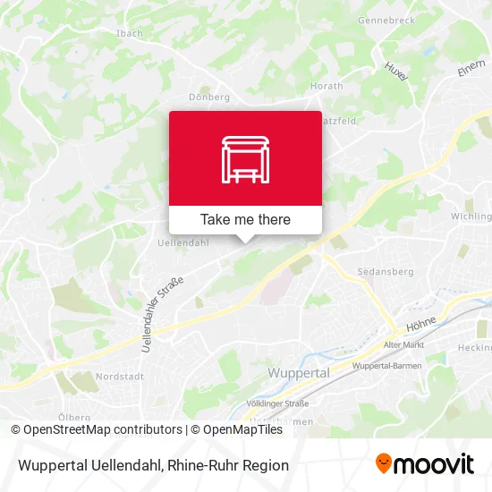 Карта Wuppertal Uellendahl