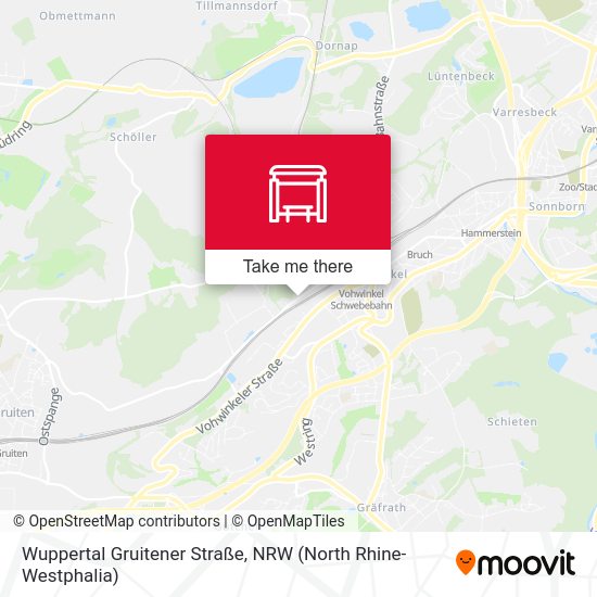 Wuppertal Gruitener Straße map