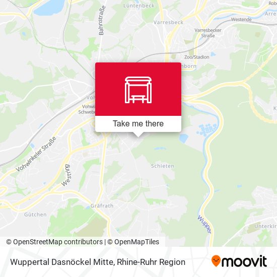 Wuppertal Dasnöckel Mitte map