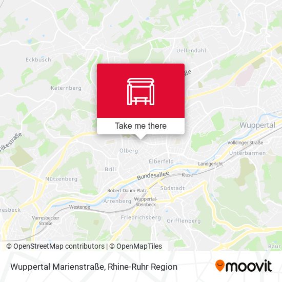 Wuppertal Marienstraße map