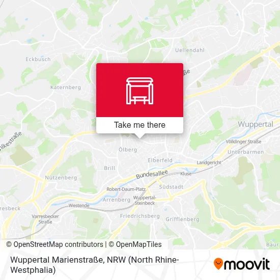 Wuppertal Marienstraße map
