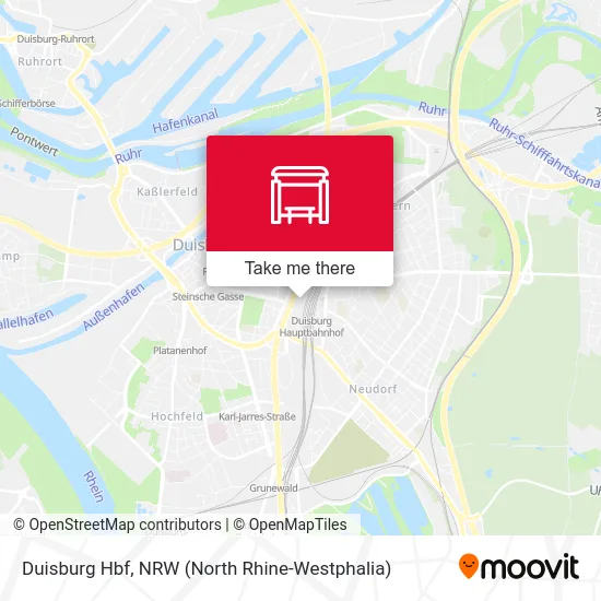 Duisburg Hbf map