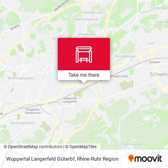 Wuppertal Langerfeld Güterbf map