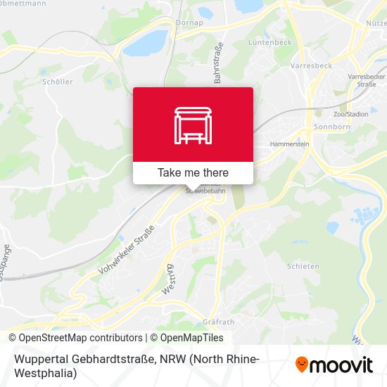 Wuppertal Gebhardtstraße map