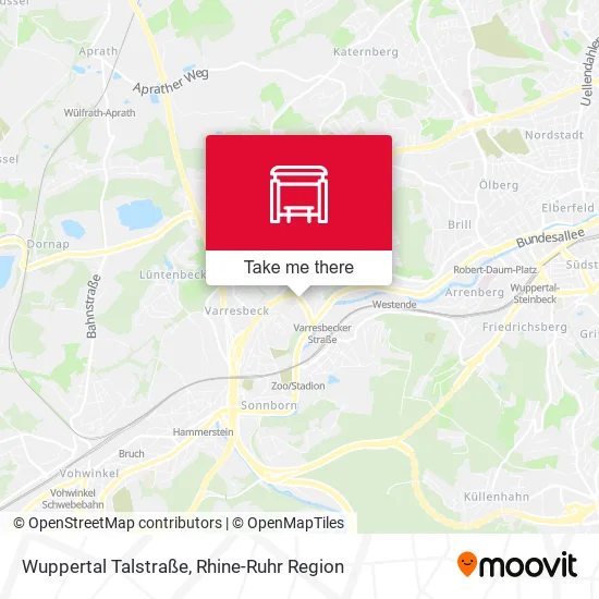 Карта Wuppertal Talstraße