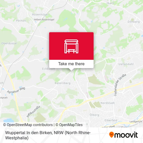 Wuppertal In den Birken map