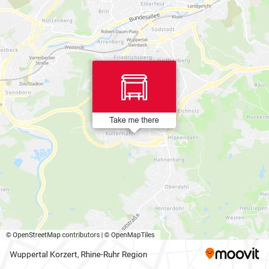 Wuppertal Korzert map