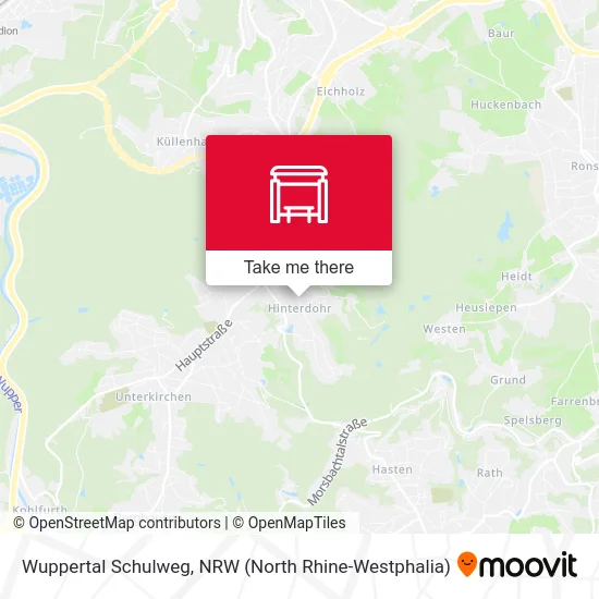 Wuppertal Schulweg map