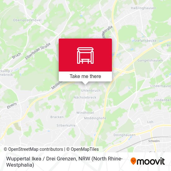 Wuppertal Ikea / Drei Grenzen map