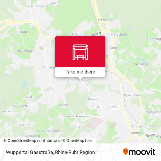 Wuppertal Gasstraße map