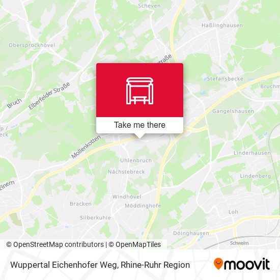 Wuppertal Eichenhofer Weg map