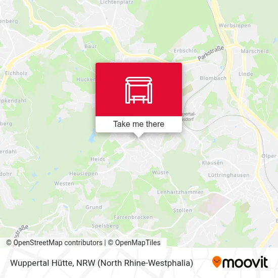 Wuppertal Hütte map
