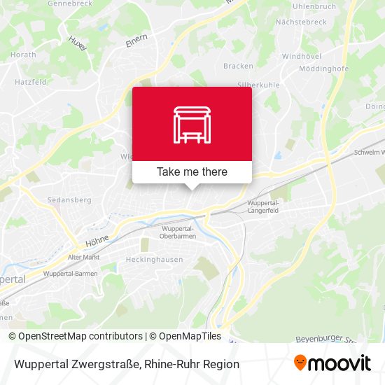 Wuppertal Zwergstraße map