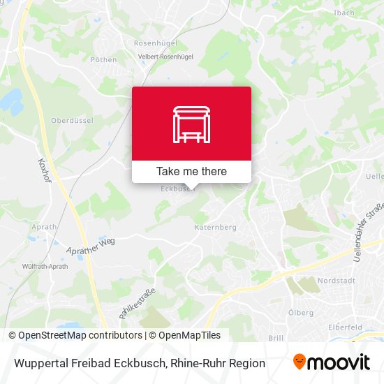 Wuppertal Freibad Eckbusch map