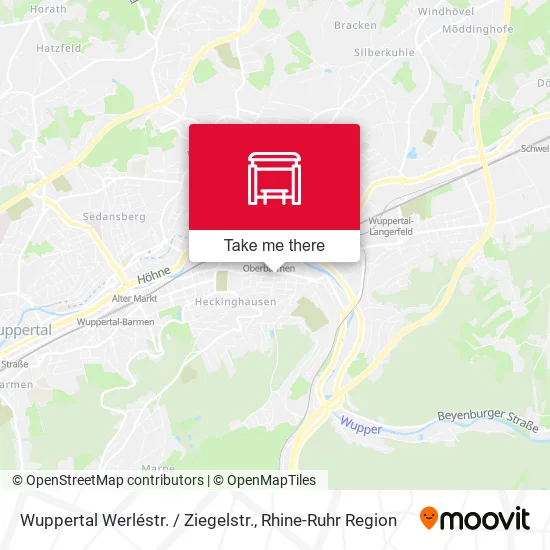 Карта Wuppertal Werléstr. / Ziegelstr.