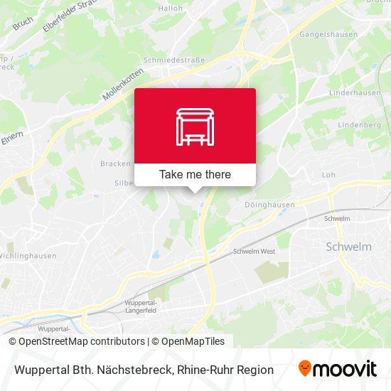 Wuppertal Bth. Nächstebreck map