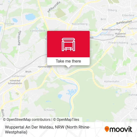 Wuppertal An Der Waldau map