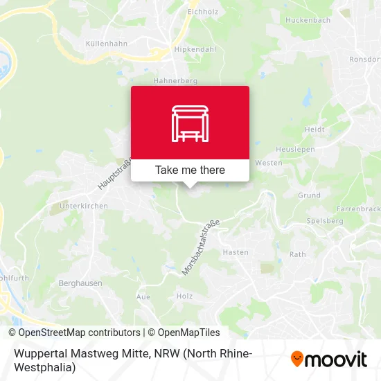 Wuppertal Mastweg Mitte map