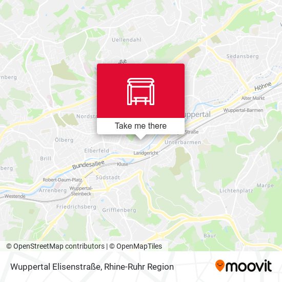 Wuppertal Elisenstraße map