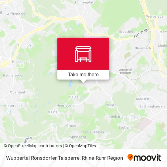 Карта Wuppertal Ronsdorfer Talsperre