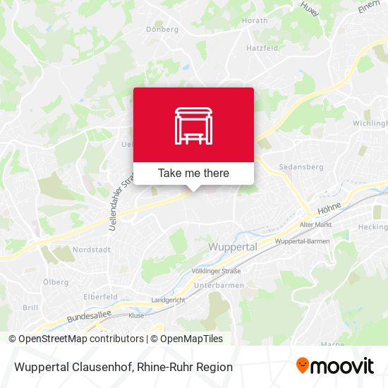 Wuppertal Clausenhof map