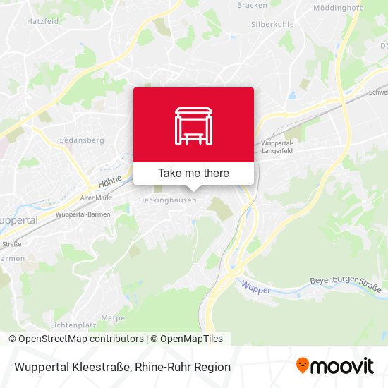 Wuppertal Kleestraße map
