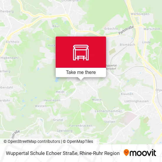 Карта Wuppertal Schule Echoer Straße