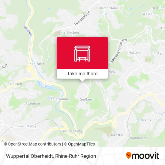 Карта Wuppertal Oberheidt