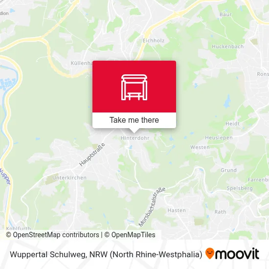 Wuppertal Schulweg map