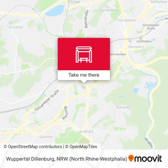 Wuppertal Dillenburg map