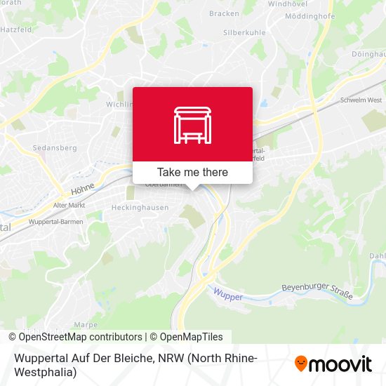 Карта Wuppertal Auf Der Bleiche