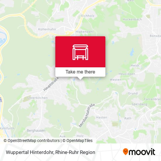 Карта Wuppertal Hinterdohr